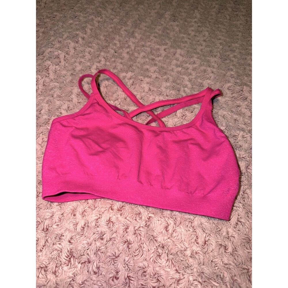 Ideology Women Sports Bra Sports Pink Medium Athletic Running Support